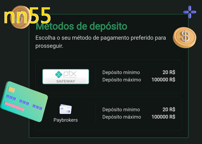 O cassino nn55bet oferece uma grande variedade de métodos de pagamento